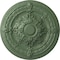 Ekena Millwork Vincent Ceiling Medallion (Fits Canopies up to 6"), Hand-Painted Athenian Green, 26"OD x 3"P CM26VIAGF - alternate 1